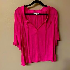 Counterparts brand blouse, raspberry, size large